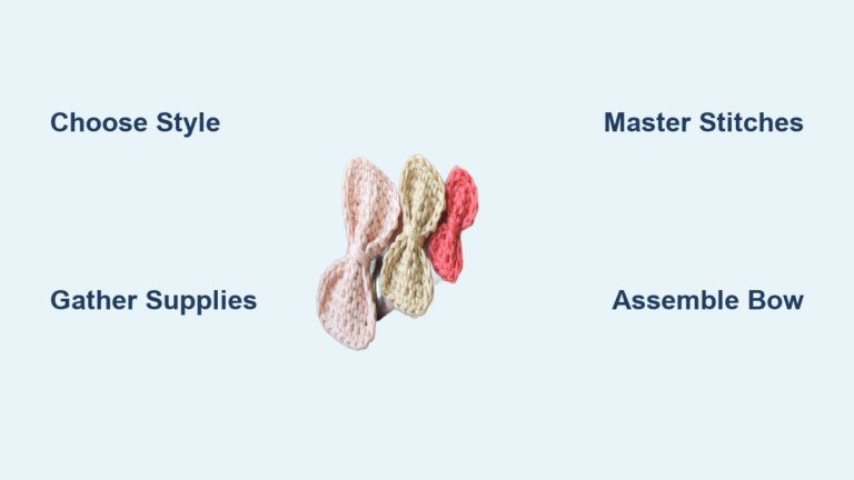 How to Crochet a Bow: Easy Steps