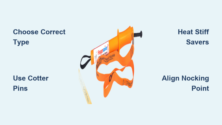 How to Install Finger Savers on Bow String